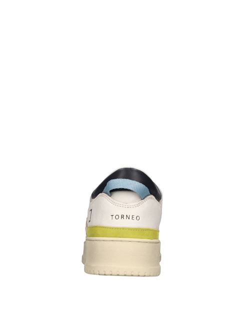Sneakers in pelle e camoscio D.A.T.E. | TORNEO COLOREDBIANCO-GRIGIO-NERO